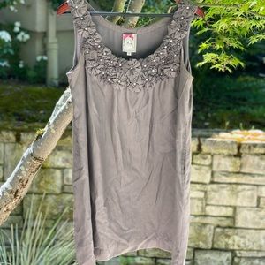 Yoana Baraschi grey flower dress with pockets (L)